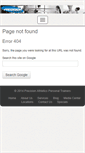 Mobile Screenshot of info.precisionathletics.ca
